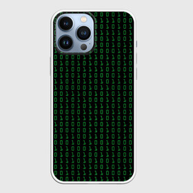 Чехол для iPhone 13 Pro Max с принтом Бинарный код в городе Новоалтайск,  |  | 1 и 0 | binary | computer | green | matrix | programming | stream | streaming | system | бинарный | буквы | двоичная | двоичный | единицы | зеленые | код | кода | компьютерный | матрица | нули | поток | программирование | символы
