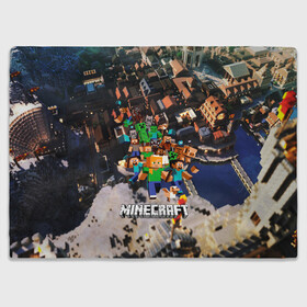 Плед 3D с принтом MINECRAFT в городе Новоалтайск, 100% полиэстер | закругленные углы, все края обработаны. Ткань не мнется и не растягивается | Тематика изображения на принте: craft | creeper | dungeon | dungeons | earth | game | logo | mine | minecraft | mobile | online | дунгеонс | земля | зомби | игра | крипер | лого | майкрафт | майнкрафт | мобайл | онлайн | подземелье | подземелья
