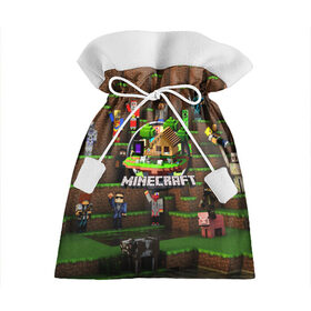 Подарочный 3D мешок с принтом MINECRAFT в городе Новоалтайск, 100% полиэстер | Размер: 29*39 см | Тематика изображения на принте: craft | creeper | dungeon | dungeons | earth | game | logo | mine | minecraft | mobile | online | дунгеонс | земля | зомби | игра | крипер | лого | майкрафт | майнкрафт | мобайл | онлайн | подземелье | подземелья