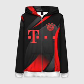 Женская толстовка 3D на молнии с принтом FC Bayern Munchen в городе Новоалтайск, 100% полиэстер | длина до линии бедра, манжеты и пояс оформлены мягкой тканевой резинкой, двухслойный капюшон со шнурком для регулировки, спереди молния, по бокам два кармана | bayern | bayern munchen | champions league | fc bayern munchen | germany | munchen | бавария | германия | левандовски | лига чемпионов | мюнхен | рибери | роббен