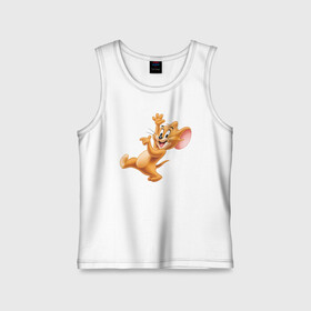 Детская майка хлопок с принтом JERRY в городе Новоалтайск,  |  | spike | tom  jerry | tom and jerry | tomjerry | tuffy | vdgerir | мамочка два тапочка | том и джери | том и джерри