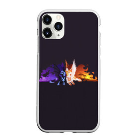 Чехол для iPhone 11 Pro Max матовый с принтом День и ночь в городе Новоалтайск, Силикон |  | nightmare moon | арт | день | звёзды | ночь | огонь | пламя | рисунок