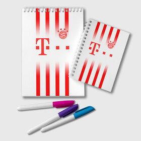 Блокнот с принтом FC Bayern Munchen 2020 в городе Новоалтайск, 100% бумага | 48 листов, плотность листов — 60 г/м2, плотность картонной обложки — 250 г/м2. Листы скреплены удобной пружинной спиралью. Цвет линий — светло-серый
 | Тематика изображения на принте: bayern | bayern amateure | bayern munchen | champions league | fc bayern munchen | germany | munchen | бавария | германия | левандовски | лига чемпионов | мюнхен | рибери | роббен