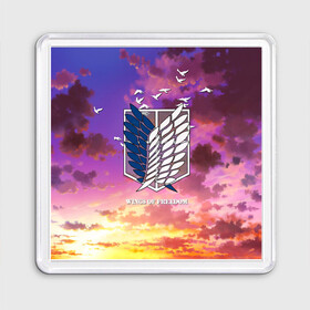 Магнит 55*55 с принтом Wings of freedom в городе Новоалтайск, Пластик | Размер: 65*65 мм; Размер печати: 55*55 мм | anime | attack on titan | chosa heidan | levi | manga | scouting legion | shingeki no kyojin | wings of freedom | wings of liberty | аккерман | аниме | анимэ | атака титанов | вторжение гигантов | крылья свободы | леви | лого атака титанов | манга | разве