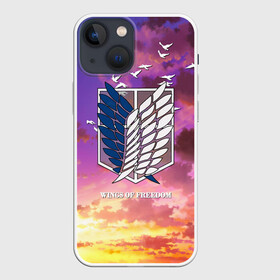 Чехол для iPhone 13 mini с принтом Wings of freedom в городе Новоалтайск,  |  | anime | attack on titan | chosa heidan | levi | manga | scouting legion | shingeki no kyojin | wings of freedom | wings of liberty | аккерман | аниме | анимэ | атака титанов | вторжение гигантов | крылья свободы | леви | лого атака титанов | манга | разве