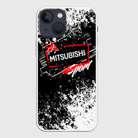 Чехол для iPhone 13 mini с принтом Mitsubishi SPORT в городе Новоалтайск,  |  | Тематика изображения на принте: auto | autosport | avto | car | mitsubishi | race | road | sport | street racing | авто | автоспорт | гонки | дорога | марка | машина | митсубиси | митсубиши | мицубиси | мицубиши | спорт | тачка | трасса
