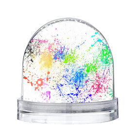 Снежный шар с принтом БРЫЗКИ КРАСОК в городе Новоалтайск, Пластик | Изображение внутри шара печатается на глянцевой фотобумаге с двух сторон | watercolor | абстракция красок | акварель | брызги красок | живопись | краска | потертость красок | текстуры