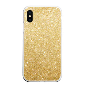 Чехол для iPhone XS Max матовый с принтом Золотой песок в городе Новоалтайск, Силикон | Область печати: задняя сторона чехла, без боковых панелей | блеск | блёстки | золото | песок | розовое золото | розовый | сияние | стразы