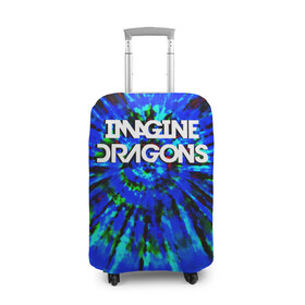 Чехол для чемодана 3D с принтом IMAGINE DRAGONS в городе Новоалтайск, 86% полиэфир, 14% спандекс | двустороннее нанесение принта, прорези для ручек и колес | dan reynolds | imagine dragons | rock | дэн рейнольдс | рок