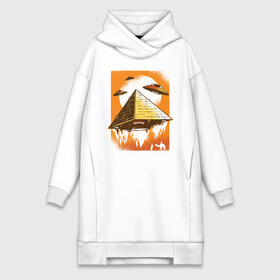 Платье-худи хлопок Пирамиды и НЛО: в городе Новоалтайск, | | alien | aliens | pyramid | ufo | бедуин | верблюд | древняя | египет | инопланетяне | корабли | космические | летающая тарелка | летающие тарелки | марсиане | нло | пирамида | пирамиды | поставили | построили
