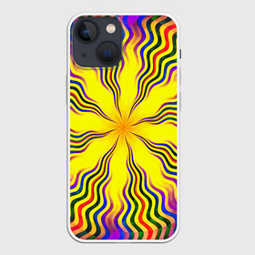 Чехол для iPhone 13 mini с принтом Волны   Психоделика   Абстракт в городе Новоалтайск,  |  | abstract | abstraction | fractal | geometry | pattern | psy | абстрактный | абстракция | геометрия | краски | неоновый | психоделика | текстура