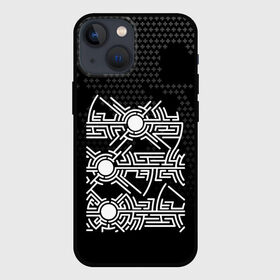 Чехол для iPhone 13 mini с принтом МП (OKO) в городе Новоалтайск,  |  | pattern | textures | абстракция | волны | вселенная | геометрия | графика | дизайн | дыра | знак | иероглиф | кибер | киберпанк | космос | крест | лабиринт | линии | лого | луна | око | оригинал | орнамент | панк
