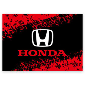 Поздравительная открытка с принтом HONDA / ХОНДА в городе Новоалтайск, 100% бумага | плотность бумаги 280 г/м2, матовая, на обратной стороне линовка и место для марки
 | Тематика изображения на принте: accord | auto | civic | crv | honda | jylf | logo | moto | motors | racing | sport | авто | автомобиль | аккорд | гонки | гоночный | лого | логотип | логотипы | марка | мото | моторс | мотоцикл | рщтвф | серия | символ | символы | спорт