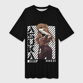 Платье-футболка 3D с принтом ASUKA. EVANGELION в городе Новоалтайск,  |  | 002 | 02 | cyberpunk | eva | evangelion | future | japan | ангел | аниме | аска | будущее | ева | ева01 | ева02 | евангелион | евангилион | икари | киберпанк | лэнгли | меха | мисато | рей | роботы | синдзи | сорью | стиль