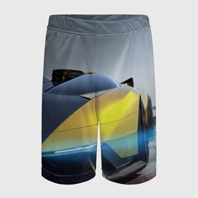 Детские спортивные шорты 3D с принтом Lamborghini в городе Новоалтайск,  100% полиэстер
 | пояс оформлен широкой мягкой резинкой, ткань тянется
 | Тематика изображения на принте: bolide | car | italy | lamborghini | motorsport | power.prestige | автомобиль | автоспорт | болид | италия | ламборгини | мощь | престиж