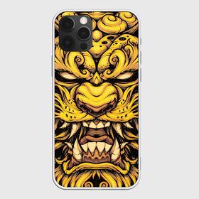 Чехол для iPhone 12 Pro Max с принтом Тигровая маска Ханья в городе Новоалтайск, Силикон |  | Тематика изображения на принте: барс | волк | детёныш | джунгли | енот | животное | злость | зубр | клыки | кот | лев | леопард | лес | листья | львица | медведь | монстр | оскал | охотник | пасть | полосы | пятнистая | рык | рычание | тигр