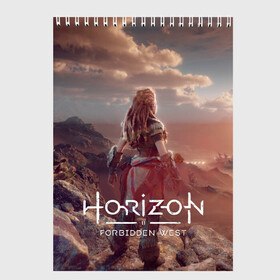 Скетчбук с принтом Horizon Forbidden West в городе Новоалтайск, 100% бумага
 | 48 листов, плотность листов — 100 г/м2, плотность картонной обложки — 250 г/м2. Листы скреплены сверху удобной пружинной спиралью | aloy | guerrilla games | horizon forbidden west | hunt | zero dawn | горизонт | запретный запад | игры | нулевой рассвет | охота | элой