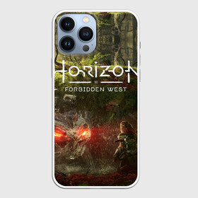 Чехол для iPhone 13 Pro Max с принтом Horizon Forbidden West в городе Новоалтайск,  |  | Тематика изображения на принте: aloy | guerrilla games | horizon forbidden west | hunt | zero dawn | горизонт | запретный запад | игры | нулевой рассвет | охота | элой