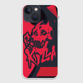 Чехол для iPhone 13 mini с принтом KILLA красная в городе Новоалтайск,  |  | aureo | battle | blood | crusaders | dio | giorno | giovanna | jojo memes | jojos | jotaro | killer queen. wind | manga | phantom | stardust | vento aureo | джо джо | манга