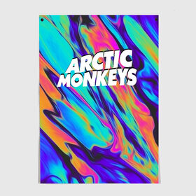 Постер с принтом ARCTIC MONKEYS в городе Новоалтайск, 100% бумага
 | бумага, плотность 150 мг. Матовая, но за счет высокого коэффициента гладкости имеет небольшой блеск и дает на свету блики, но в отличии от глянцевой бумаги не покрыта лаком | alex turner | arctic monkeys | rock | алекс тернер | арктик манкис | рок