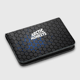 Картхолдер с принтом с принтом ARCTIC MONKEYS в городе Новоалтайск, натуральная матовая кожа | размер 7,3 х 10 см; кардхолдер имеет 4 кармана для карт; | alex turner | arctic monkeys | rock | алекс тернер | арктик манкис | рок