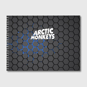 Альбом для рисования с принтом ARCTIC MONKEYS в городе Новоалтайск, 100% бумага
 | матовая бумага, плотность 200 мг. | alex turner | arctic monkeys | rock | алекс тернер | арктик манкис | рок