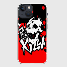 Чехол для iPhone 13 mini с принтом KILLA красные брызги в городе Новоалтайск,  |  | battle | blood | crusaders | dio | giorno | giovanna | jojo | jojos | jotaro | killer queen. wind | manga | ora | stardust | vento aureo | джо джо | манга | ора