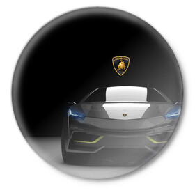 Значок с принтом Lamborghini URUS в городе Новоалтайск,  металл | круглая форма, металлическая застежка в виде булавки | Тематика изображения на принте: bolide | car | italy | lamborghini | motorsport | power.prestige | автомобиль | автоспорт | болид | италия | ламборгини | мощь | престиж