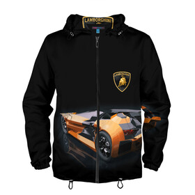 Мужская ветровка 3D с принтом Lamborghini в городе Новоалтайск, 100% полиэстер | подол и капюшон оформлены резинкой с фиксаторами, два кармана без застежек по бокам, один потайной карман на груди | bolide | car | italy | lamborghini | motorsport | power.prestige | автомобиль | автоспорт | болид | италия | ламборгини | мощь | престиж