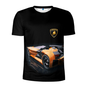 Мужская футболка 3D спортивная с принтом Lamborghini в городе Новоалтайск, 100% полиэстер с улучшенными характеристиками | приталенный силуэт, круглая горловина, широкие плечи, сужается к линии бедра | bolide | car | italy | lamborghini | motorsport | power.prestige | автомобиль | автоспорт | болид | италия | ламборгини | мощь | престиж