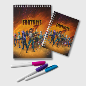 Блокнот с принтом FORTNITE 3 СЕЗОН (ЧАСТЬ 2) в городе Новоалтайск, 100% бумага | 48 листов, плотность листов — 60 г/м2, плотность картонной обложки — 250 г/м2. Листы скреплены удобной пружинной спиралью. Цвет линий — светло-серый
 | Тематика изображения на принте: 2 глава | 3 season | 3 сезон | fortnite | водный | новый | сезон | фортнайт