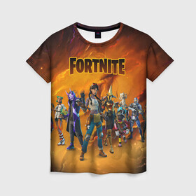 Женская футболка 3D с принтом FORTNITE 3 СЕЗОН (ЧАСТЬ 2) в городе Новоалтайск, 100% полиэфир ( синтетическое хлопкоподобное полотно) | прямой крой, круглый вырез горловины, длина до линии бедер | 2 глава | 3 season | 3 сезон | fortnite | водный | новый | сезон | фортнайт