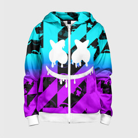 Детская толстовка 3D на молнии с принтом Fortnite Marshmello. в городе Новоалтайск, 100% полиэстер |  манжеты и пояс оформлены широкой мягкой резинкой, двухслойный капюшон со шнурком для регулировки, спереди карманы и застежка-молния
 | archetype | fortnite | fortnite x | game | ikonik | marshmello | raven | архетип | ворон | игра | иконик | маршмелло | фортнайт