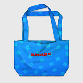 Пляжная сумка 3D с принтом Roblox в городе Новоалтайск, 100% полиэстер | застегивается на металлическую кнопку; внутренний карман застегивается на молнию. Стенки укреплены специальным мягким материалом, чтобы защитить содержимое от несильных ударов
 | blox | game | gamer | minecraft | roblox | roblox logo | игра | казуальная игра | конструктор | раблокс | роблок | роблоки | роблокс | роблокс лого | роблокс логотип