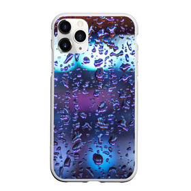 Чехол для iPhone 11 Pro Max матовый с принтом Капли на стекле макро в городе Новоалтайск, Силикон |  | брызги | вода | градиент | дождь | капли | макро | поверхность | повседневный | роса | стекло | текстура