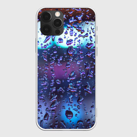 Чехол для iPhone 12 Pro Max с принтом Капли на стекле макро в городе Новоалтайск, Силикон |  | брызги | вода | градиент | дождь | капли | макро | поверхность | повседневный | роса | стекло | текстура