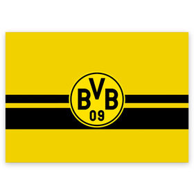 Поздравительная открытка с принтом BORUSSIA DORTMUND в городе Новоалтайск, 100% бумага | плотность бумаги 280 г/м2, матовая, на обратной стороне линовка и место для марки
 | borussia | bundesliga | football | germani | sport | бундеслига | германия | желтый | логотип | спорт | футбол