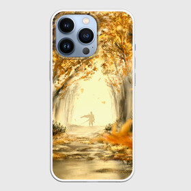 Чехол для iPhone 13 Pro с принтом Ghost of Tsushima в городе Новоалтайск,  |  | Тематика изображения на принте: ghost of tsushima | аллея | арт | деревья | дзин сакай | листья | лужа | осень | самурай | тсусима | тсушима
