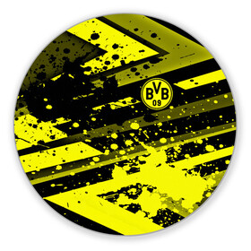 Коврик для мышки круглый с принтом Borussia Dortmund в городе Новоалтайск, резина и полиэстер | круглая форма, изображение наносится на всю лицевую часть | Тематика изображения на принте: borussia | bvb | dortmund | fifa | football | soccer | uefa | боруссия | германия | клуб | лига | матч | мяч | спорт | уефа | фифа | футбол | шмельцер