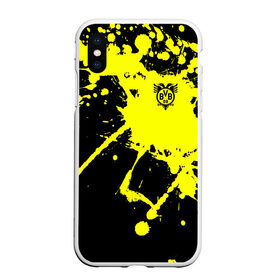 Чехол для iPhone XS Max матовый с принтом FC Borussia в городе Новоалтайск, Силикон | Область печати: задняя сторона чехла, без боковых панелей | Тематика изображения на принте: football | germany | sancho dortmund | soccer | бавария | боруссия | дортмунд | лига чемпионов | псж | футбол | холанд | эрлинг холанд