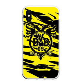 Чехол для iPhone XS Max матовый с принтом FC Borussia в городе Новоалтайск, Силикон | Область печати: задняя сторона чехла, без боковых панелей | Тематика изображения на принте: football | germany | sancho dortmund | soccer | бавария | боруссия | дортмунд | лига чемпионов | псж | футбол | холанд | эрлинг холанд