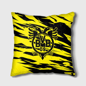 Подушка 3D с принтом FC Borussia в городе Новоалтайск, наволочка – 100% полиэстер, наполнитель – холлофайбер (легкий наполнитель, не вызывает аллергию). | состоит из подушки и наволочки. Наволочка на молнии, легко снимается для стирки | football | germany | sancho dortmund | soccer | бавария | боруссия | дортмунд | лига чемпионов | псж | футбол | холанд | эрлинг холанд