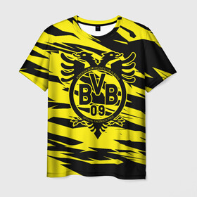 Мужская футболка 3D с принтом FC Borussia в городе Новоалтайск, 100% полиэфир | прямой крой, круглый вырез горловины, длина до линии бедер | football | germany | sancho dortmund | soccer | бавария | боруссия | дортмунд | лига чемпионов | псж | футбол | холанд | эрлинг холанд