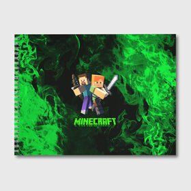 Альбом для рисования с принтом Minecraft Майнкрфт в городе Новоалтайск, 100% бумага
 | матовая бумага, плотность 200 мг. | Тематика изображения на принте: craft | creeper | dungeon | dungeons | earth | game | logo | mine | minecraft | mobile | online | дунгеонс | земля | зомби | игра | крипер | лого | майкрафт | майнкрафт | мобайл | онлайн | подземелье | подземелья