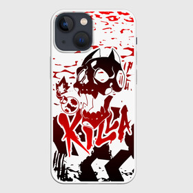 Чехол для iPhone 13 mini с принтом KILLA красные следы в городе Новоалтайск,  |  | battle | blood | crusaders | dio | giorno | giovanna | jojo | jojos | jotaro | killer queen. wind | manga | ora | stardust | vento aureo | джо джо | манга | ора