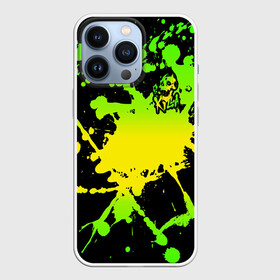 Чехол для iPhone 13 Pro с принтом KILLA зеленые брызги в городе Новоалтайск,  |  | battle | blood | crusaders | dio | giorno | giovanna | jojo | jojos | jotaro | killer queen. wind | manga | ora | stardust | vento aureo | джо джо | манга | ора