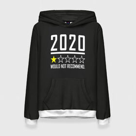 Женская толстовка 3D с принтом 2020 не рекомендую в городе Новоалтайск, 100% полиэстер  | двухслойный капюшон со шнурком для регулировки, мягкие манжеты на рукавах и по низу толстовки, спереди карман-кенгуру с мягким внутренним слоем. | 2020 год | 2020 год выйди и зайди нормально | антивирус | вирус | високосный год | война | врач | врачи | грипп | двадцать | две тысячи двадцатый год | карантин | китай | корона | коронавирус | мечты