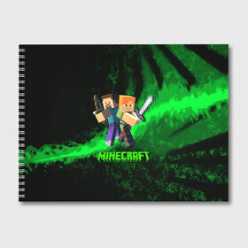 Альбом для рисования с принтом Minecraft Майнкрафт в городе Новоалтайск, 100% бумага
 | матовая бумага, плотность 200 мг. | Тематика изображения на принте: craft | creeper | dungeon | dungeons | earth | game | logo | mine | minecraft | mobile | online | дунгеонс | земля | зомби | игра | крипер | лого | майкрафт | майнкрафт | мобайл | онлайн | подземелье | подземелья