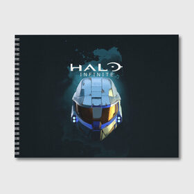 Альбом для рисования с принтом Halo Infinite в городе Новоалтайск, 100% бумага
 | матовая бумага, плотность 200 мг. | fp | halo | halo infinite | master chief | microsoft | skull | игра | мастер чиф | сияние | спартанец 117 | череп | шутер