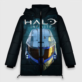Женская зимняя куртка 3D с принтом Halo Infinite в городе Новоалтайск, верх — 100% полиэстер; подкладка — 100% полиэстер; утеплитель — 100% полиэстер | длина ниже бедра, силуэт Оверсайз. Есть воротник-стойка, отстегивающийся капюшон и ветрозащитная планка. 

Боковые карманы с листочкой на кнопках и внутренний карман на молнии | fp | halo | halo infinite | master chief | microsoft | skull | игра | мастер чиф | сияние | спартанец 117 | череп | шутер
